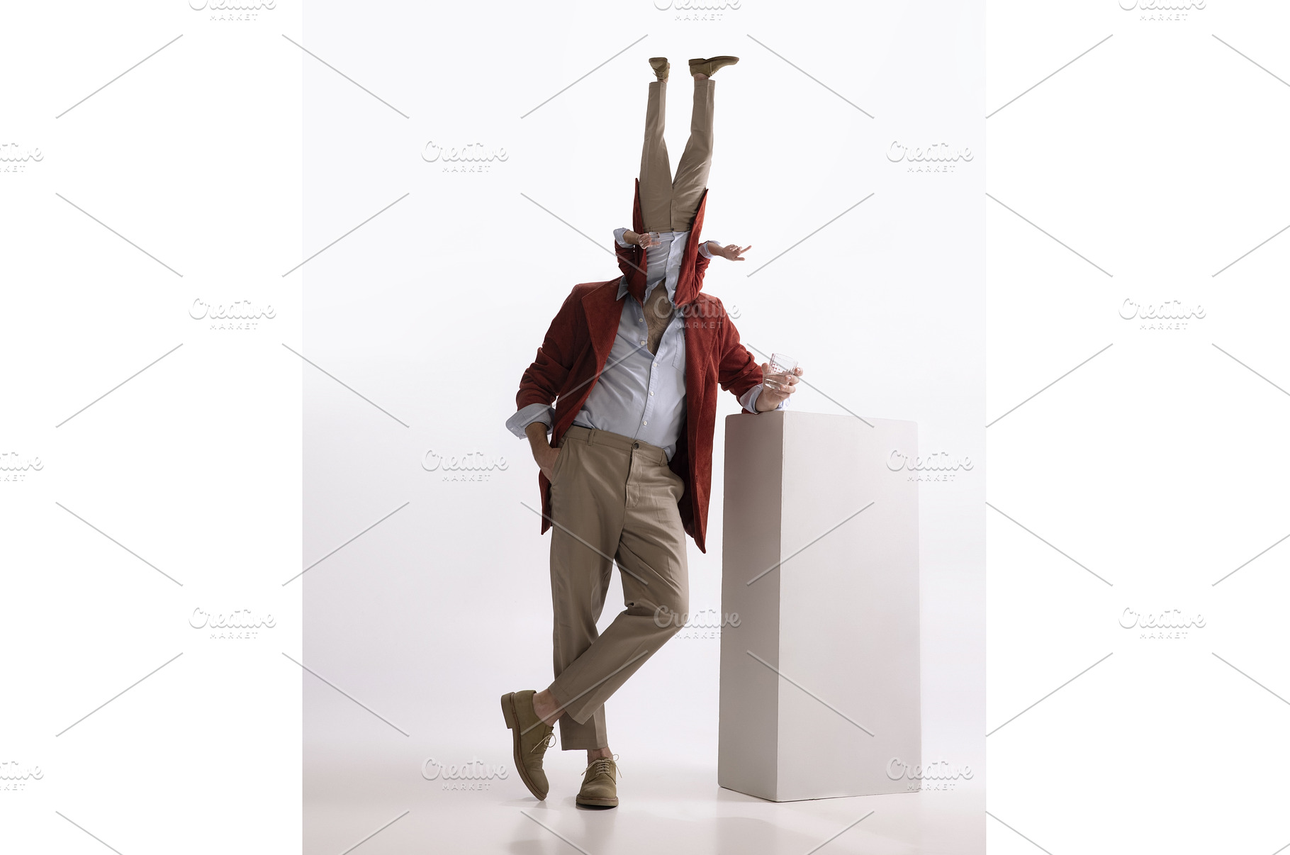 Surreal artwork with portrait of, a Person Photo by Volodymyr Melnyk