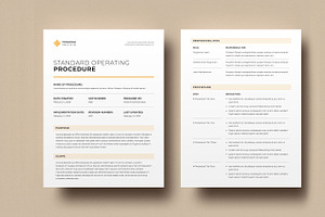 Operating Procedure Template, SOP