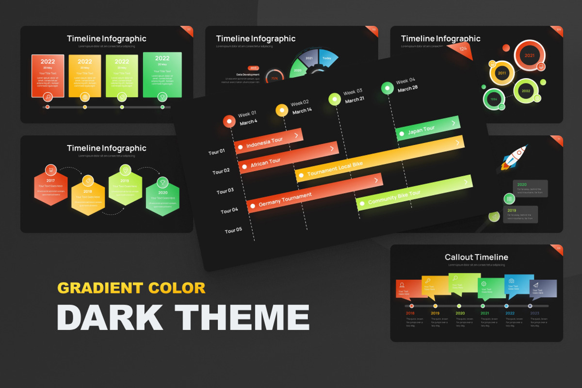 Project Timeline Infographic, a Presentation Template by Brandearth RRGraph (Photo 12 of 15)