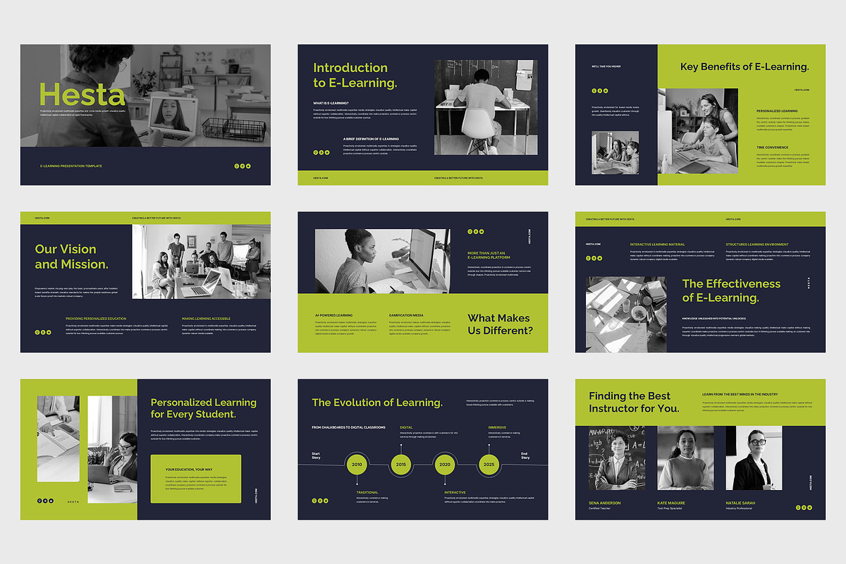 Hesta : School eClass Google Slides, a Presentation Template by Punkl Camp (Photo 6 of 9)