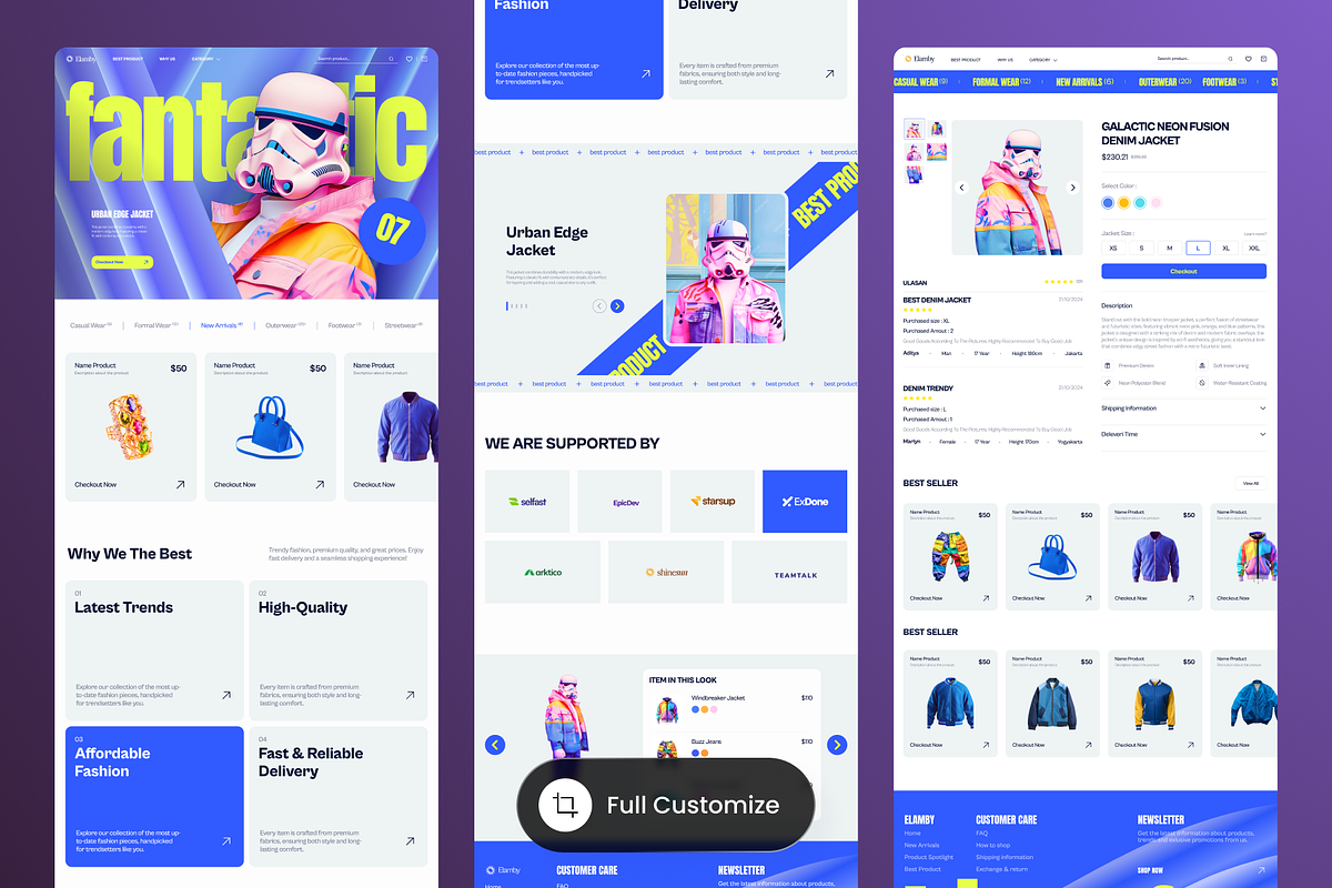 Elamby - Fashion E-commerce, a Landing Page Template by SLAB! Design (Photo 2 of 4)