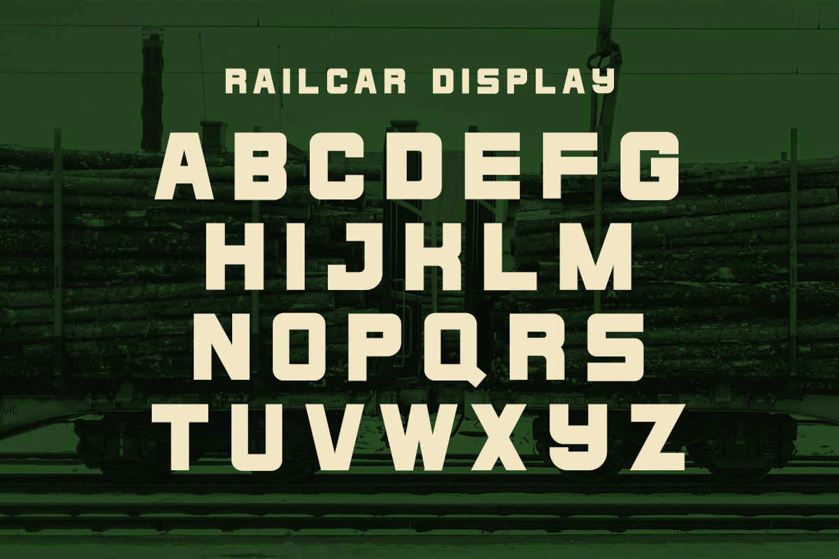 Railcar Display Typeface - %50 OFF preview 2