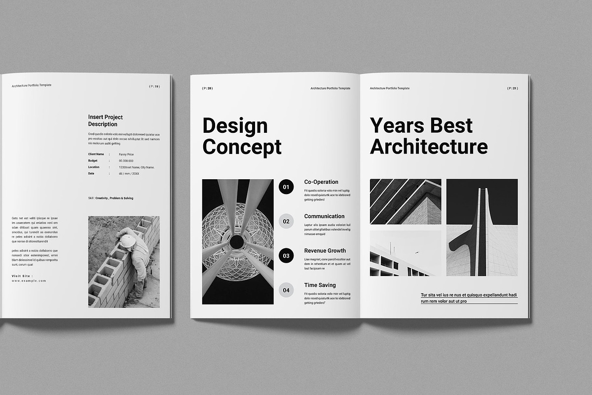 Architecture Portfolio Template, a Brochure Template by Work-Envance (Photo 8 of 10)