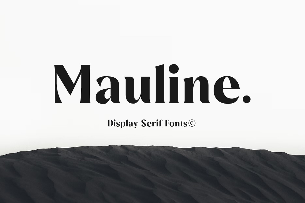 Mauline Display Serif Font, a Serif Font by Yukita Creative (Photo 1 of 12)