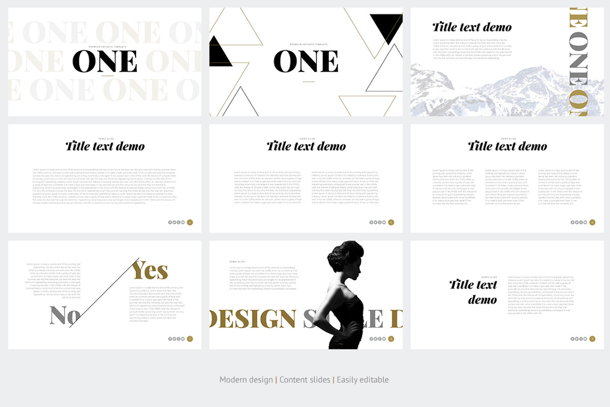 ONE Modern PowerPoint Template, a Presentation Template by HiSlide.io (Photo 5 of 8)