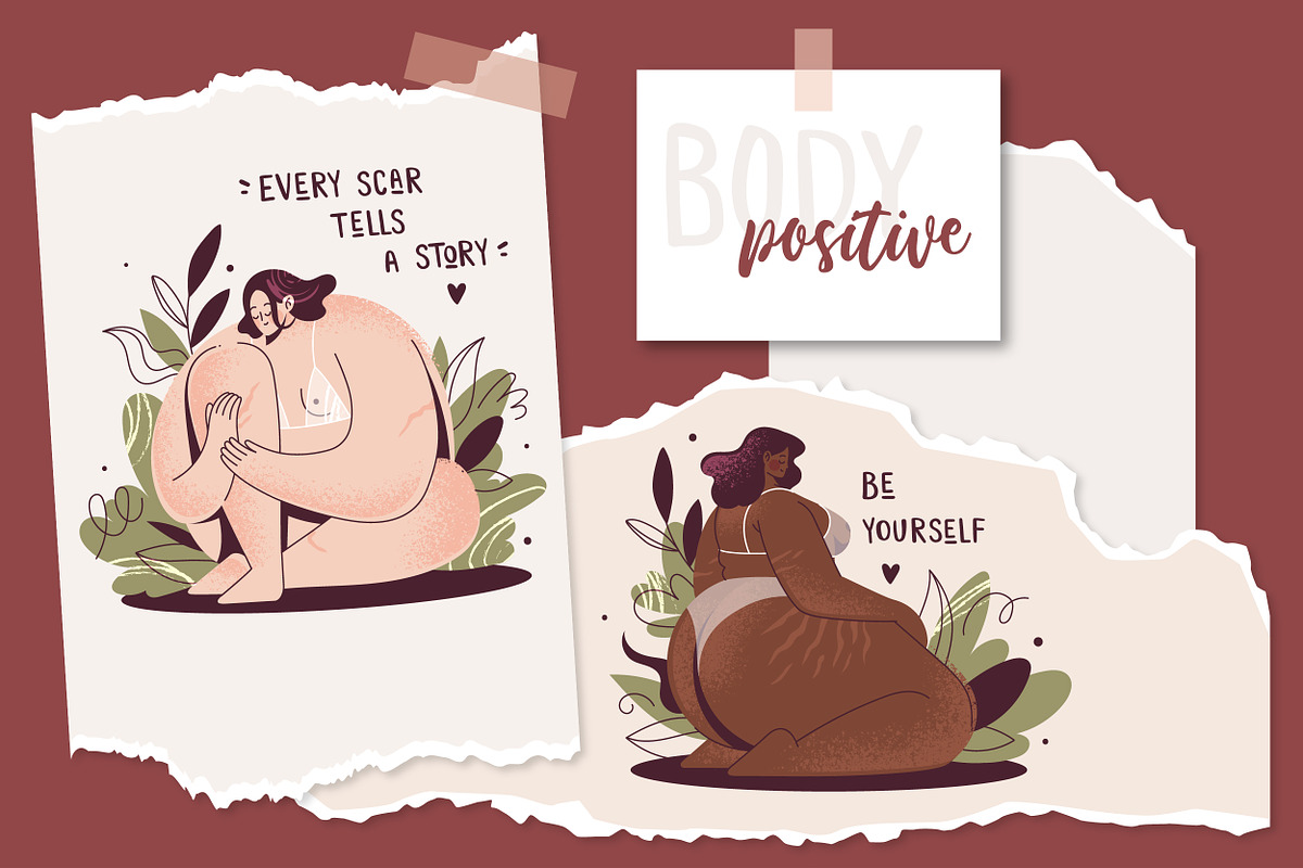 Body Positive Girls Illustrations, a Person Illustration by Frizenasya (Photo 1 of 10)