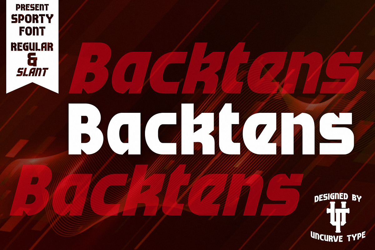 Backtens, a Sans Serif Font by uncurve (Photo 1 of 9)
