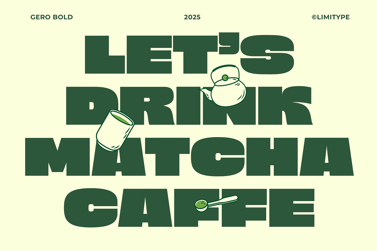 Gero - Bold Font, a Sans Serif Font by limitype (Photo 2 of 12)