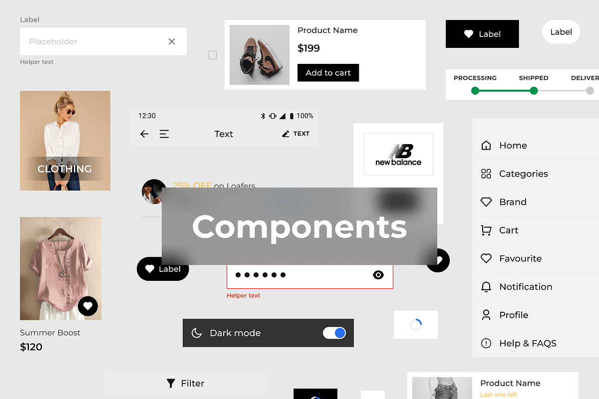 eCommerce Mobile App UI Kit, an App Template by IbrahimKhalil3 (Photo 4 of 5)