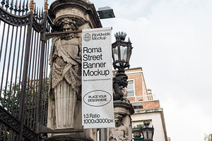 Roma Urban Banner Mockup