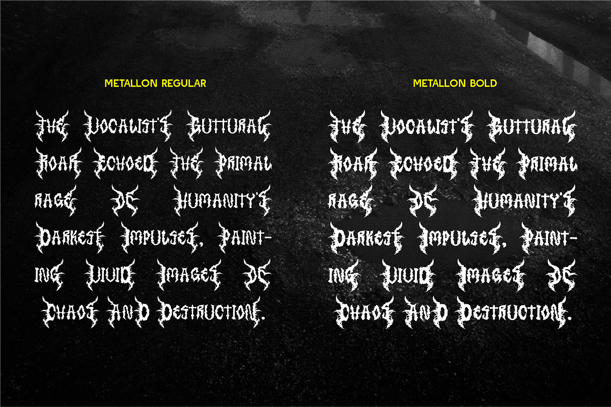Metallon - Metal Decorative, a Blackletter Font by Indotype Foundry (Photo 5 of 10)
