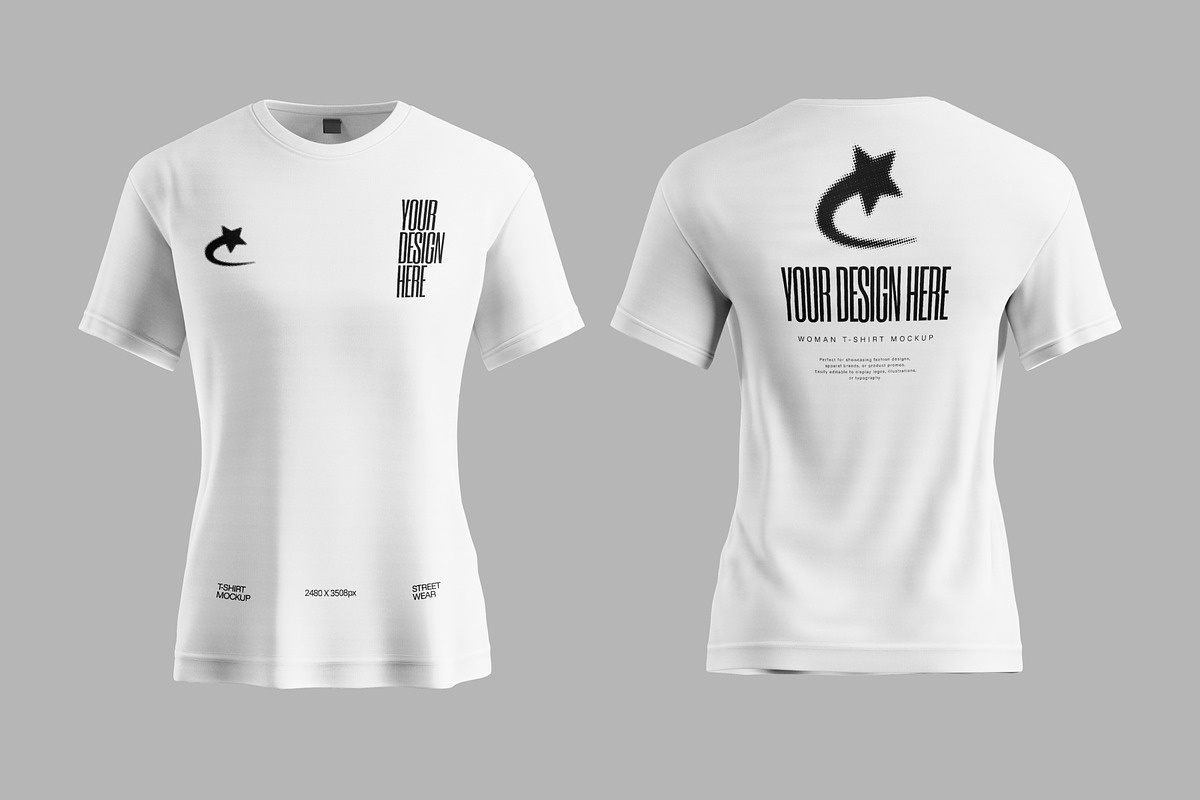 Women's T-Shirt Mockup, a Shirt Mockup by SLAB! Design (Photo 2 of 4)