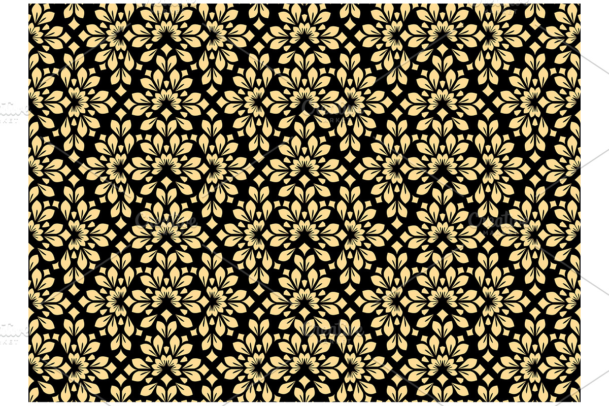 Flower geometric pattern., a Pattern Graphic by RODINA (Photo 1 of 3)
