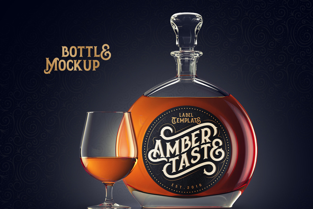 Amber Taste Font, Label, Mockup! preview 3