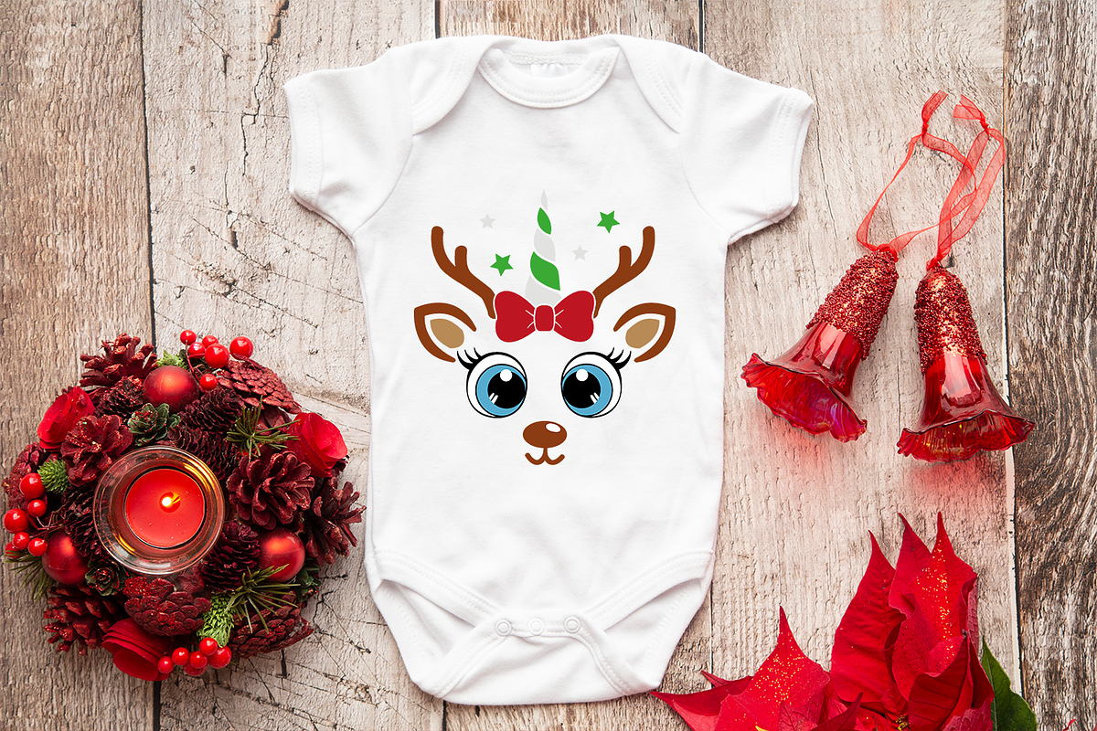 Christmas Reindeer Faces SVG Pack, an Illustration by Anastasia Feya (Photo 2 of 5)