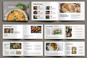 Modern Cookbook Magazine with Recipe, a Magazine Template by MightyDesign