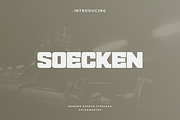 Soecken - Modern Display Typeface, a Slab Serif Font by garismantra (Thumbnail 1 of 4)