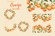 Orange clipart, a Decorative Illustration by 7nov.studio (Thumbnail 5 of 6)