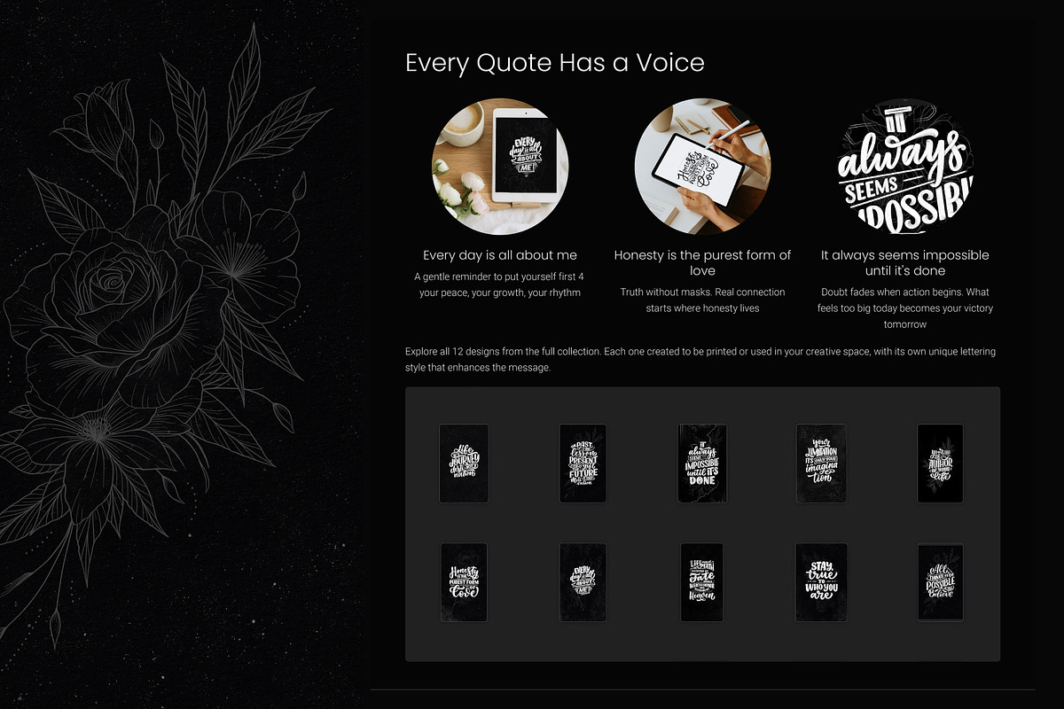 Let the Darkness Speak - 12 Posters, an Object Illustration by Artlana (Photo 5 of 12)