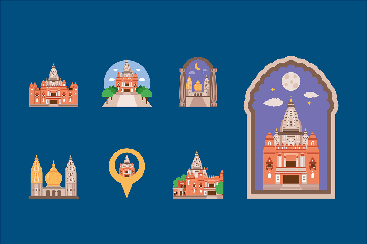 Krishna Janmabhoomi Temple Set