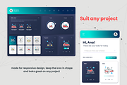 80 Transportation Modern Icons, an Outline Icon by Flat Icons (Thumbnail 2 of 7)