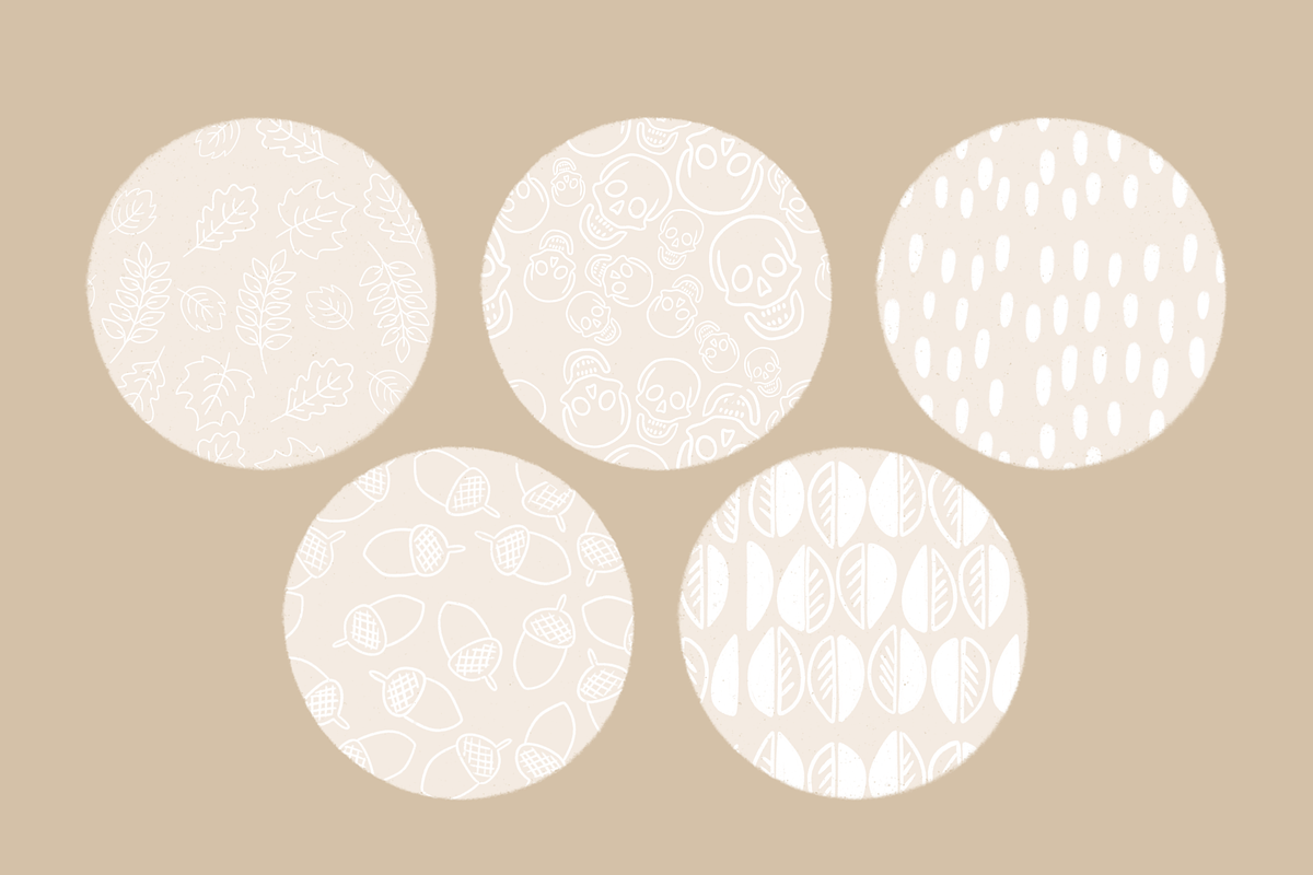 Fall Pattern Brush Pack Procreate, a Brush Add-On by cathconofolio (Photo 2 of 5)