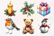 Vintage Drawing Christmas Clipart, an Illustration by Dream Creation (Thumbnail 6 of 7)
