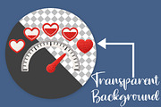 Valentine Love Meter PNG, Valentine, an Illustration by Canvas Craft (Thumbnail 2 of 7)