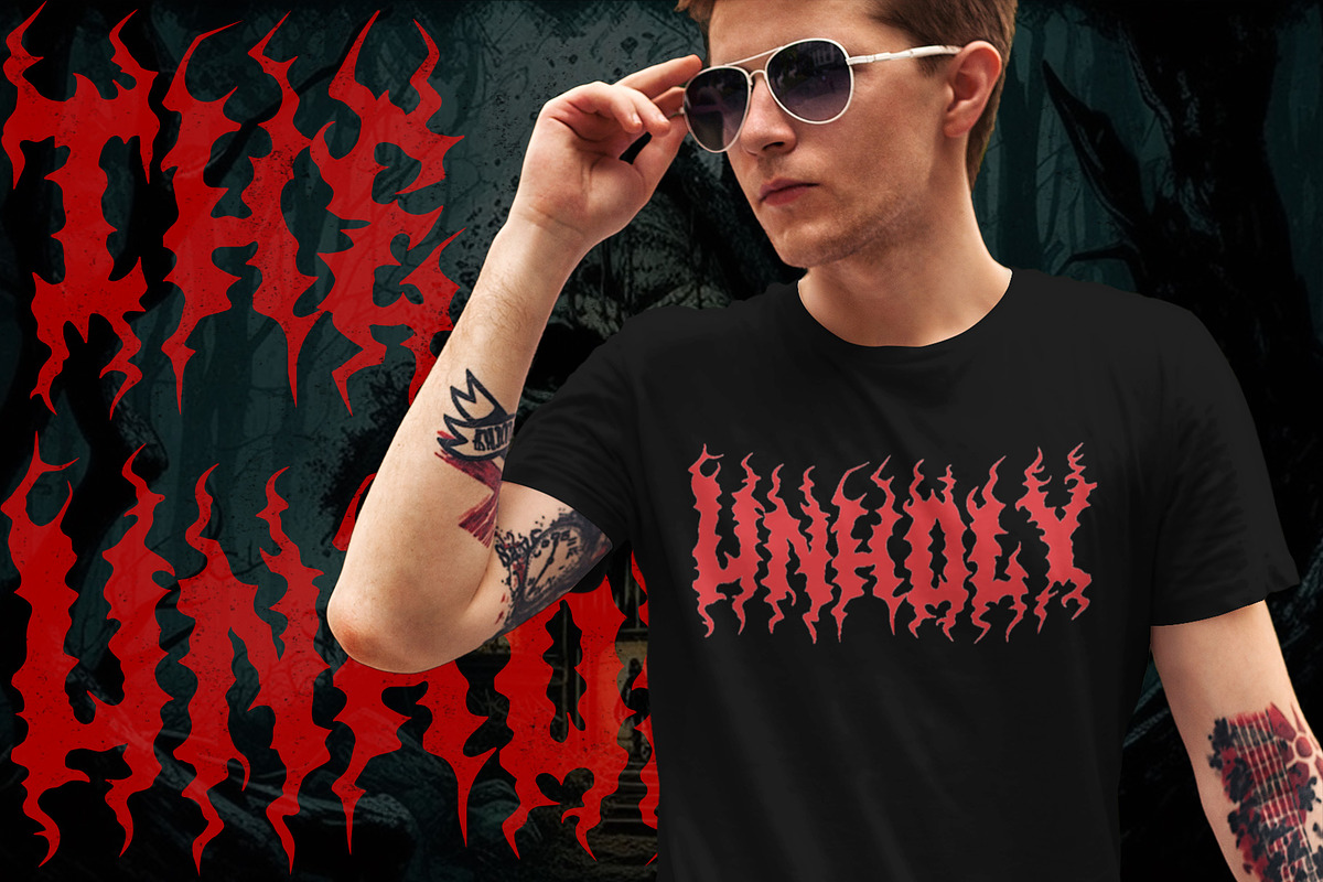 ZERION - Black Metal Font, a Blackletter Font by Fonday Studio (Photo 6 of 6)