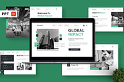 Global Impact - Bussiness Powerpoint, a Presentation Template by Deepslide Studio (Thumbnail 1 of 6)