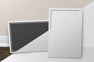 Postcard Mockups: Front View