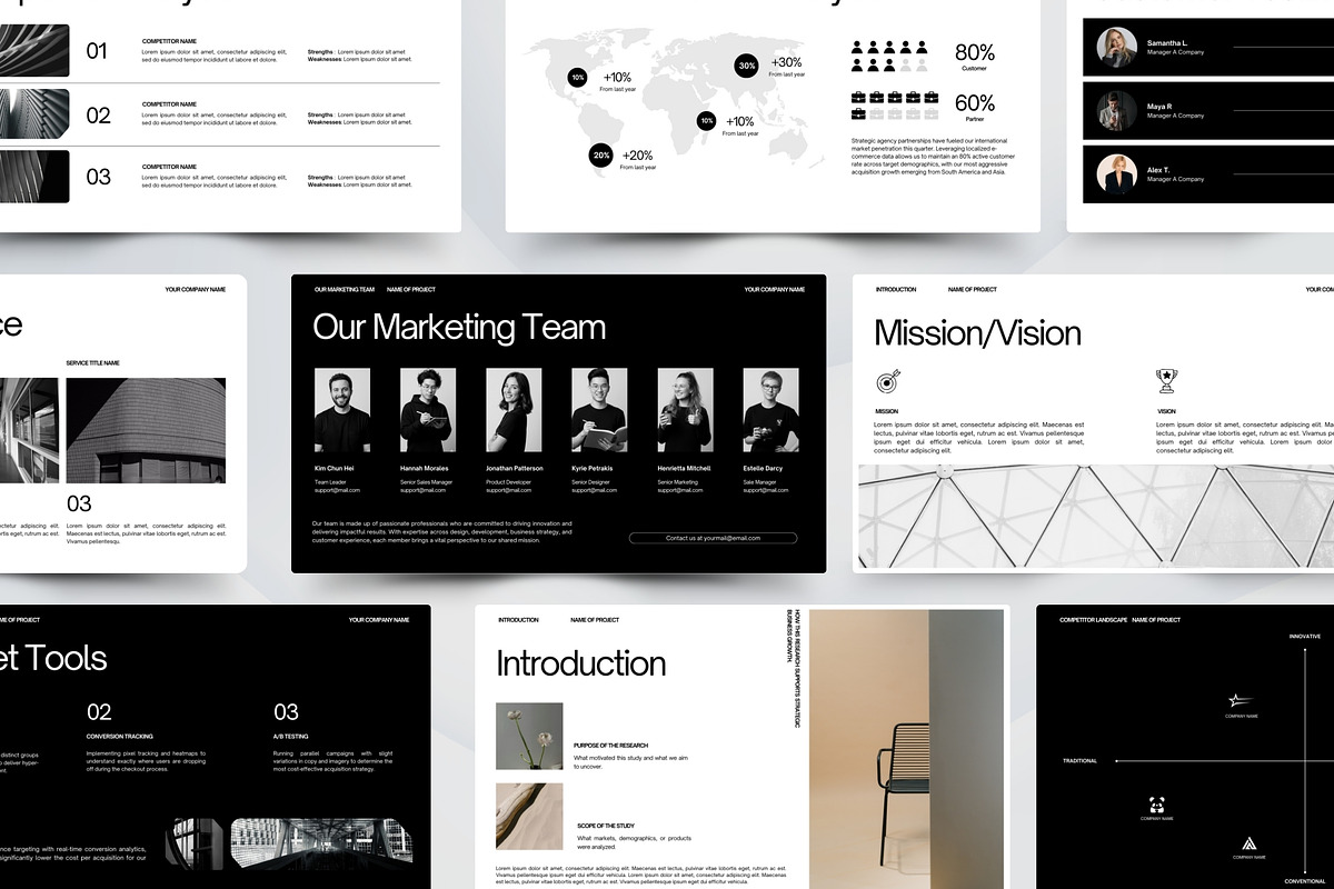 Minimalist Marketing Pitch Deck, a Presentation Template by Pani Temp. (Photo 11 of 14)