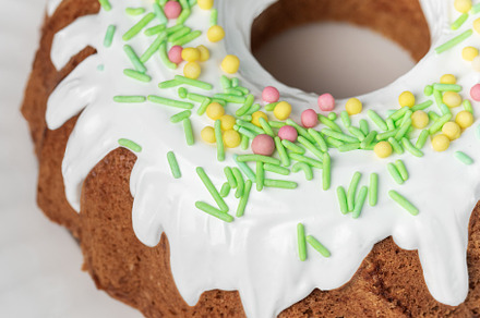 Easter Bundt Cake with Easter Eggs, a Holiday Photo by Olena Rudo