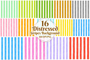 Distressed Stripes Background Bundle, a Seasonal Illustration by OK Design (Thumbnail 1 of 6)