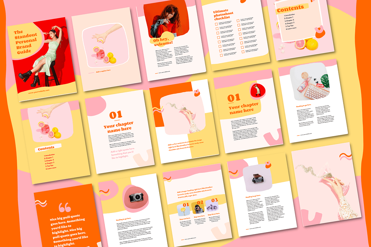 Bold & badass | Colorful Canva Ebook, a Magazine Template by Kurly Creative (Photo 5 of 12)