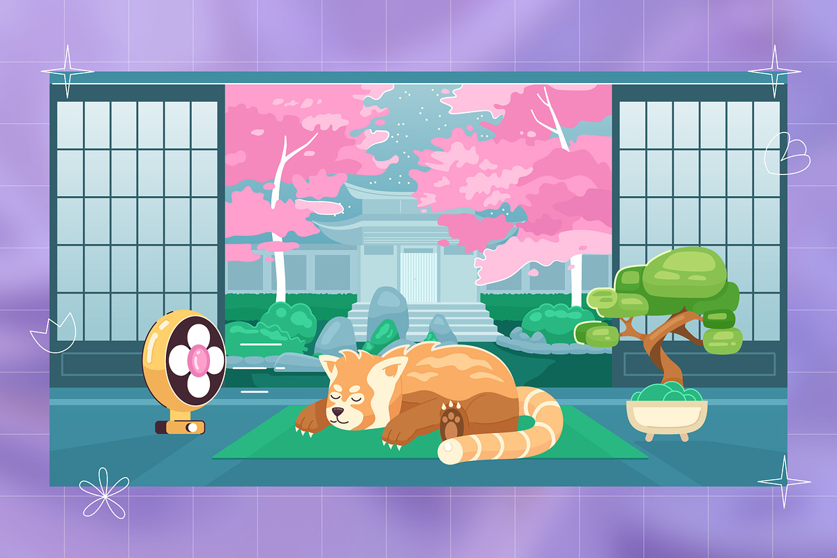 Lo Fi Cozy Scene Illustration Pack, a Decorative Illustration by IMG Visuals (Photo 4 of 8)