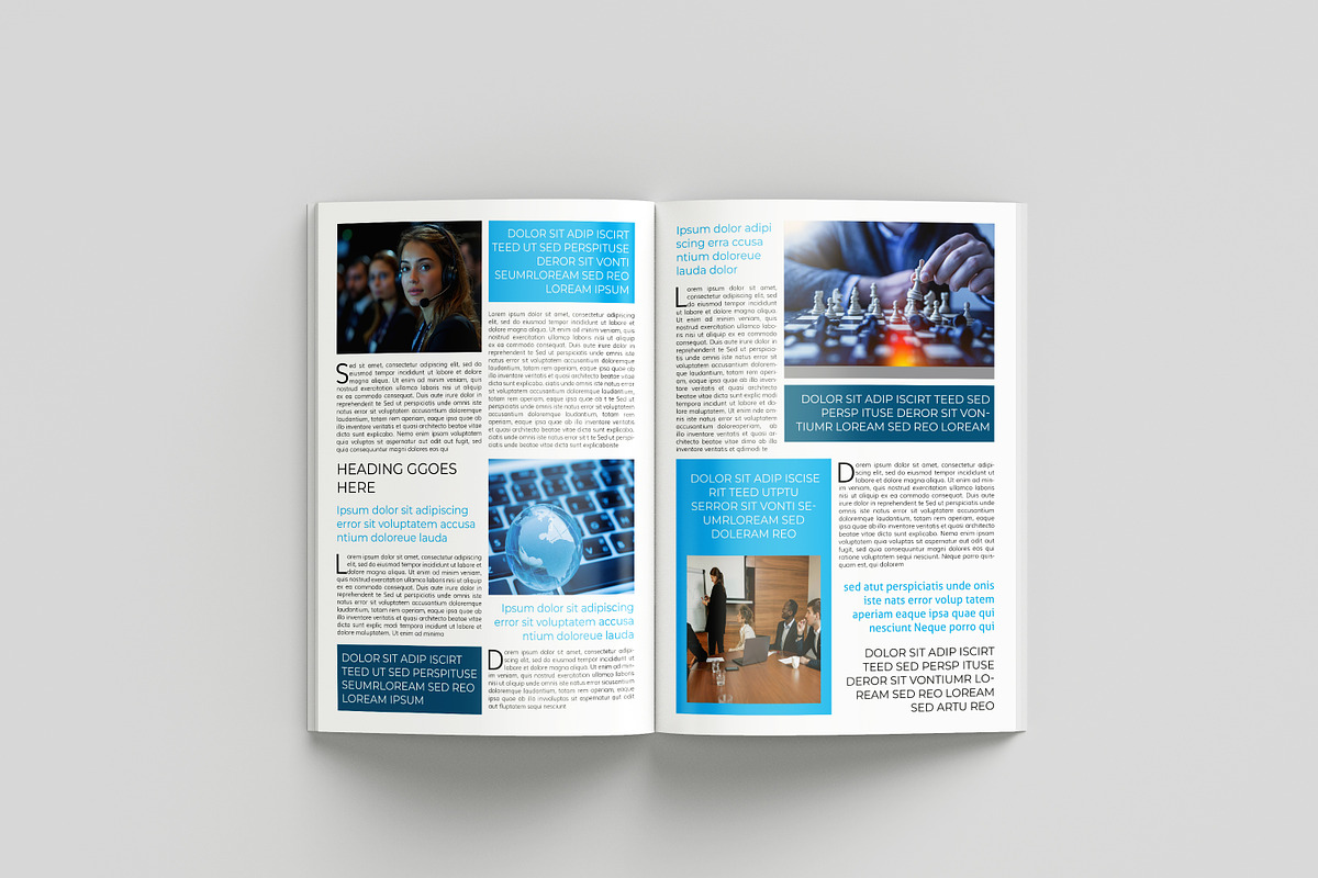 Corporate Newsletter Template, a Brochure Template by retrographix (Photo 6 of 9)