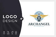 Archangel Logo Template, a Branding & Logo Template by LOGOMAGINE (Thumbnail 1 of 16)