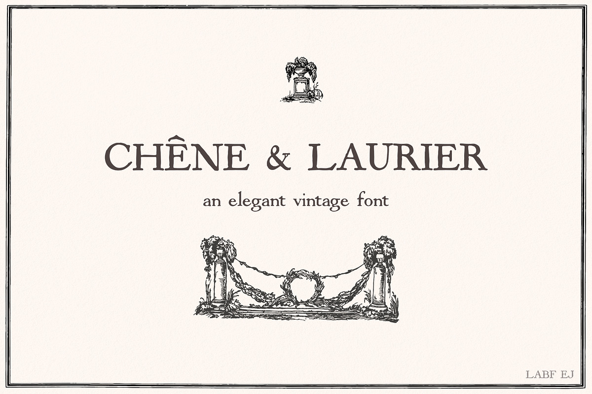 Chene & Laurier Elegant Serif Font, a Serif Font by LABFcreations (Photo 5 of 10)