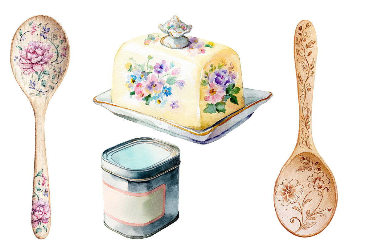 Cottagecore Baking Clipart, an Illustration by Designworld (Photo 5 of 5)