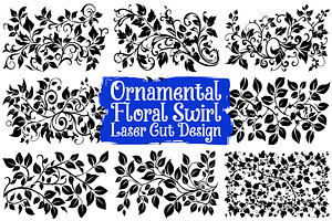 Laser Cut Floral Pattern Pack, an Illustration by hafijul