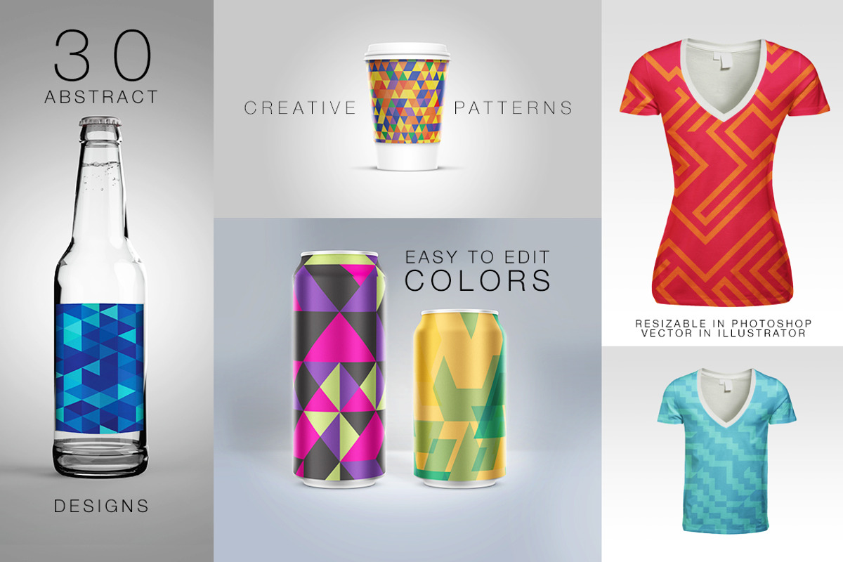 Abstract Geometric Backgrounds v.2 preview 5