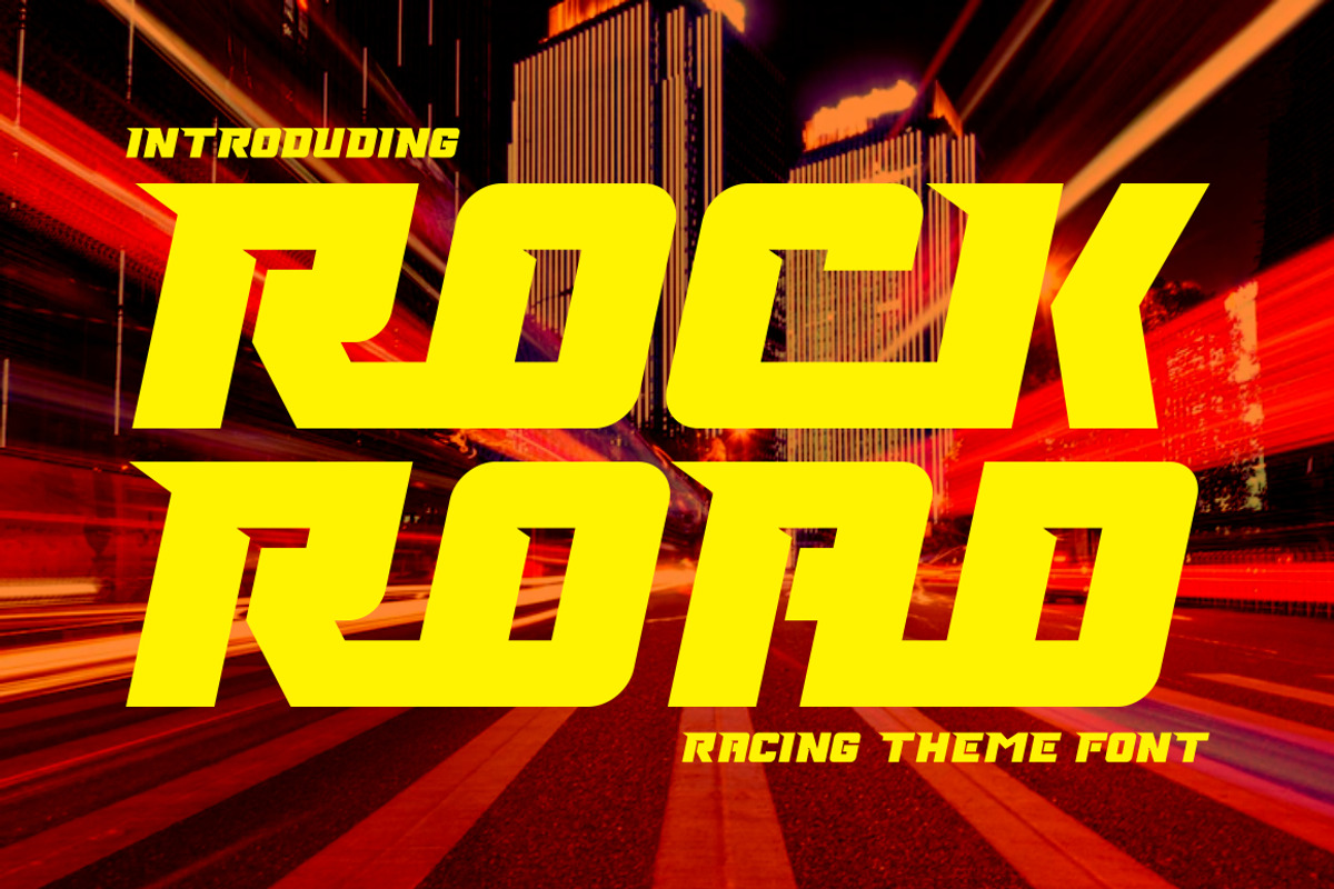 Rock Road - Racing Font, a Sans Serif Font by PutraCetol Studio (Photo 1 of 11)