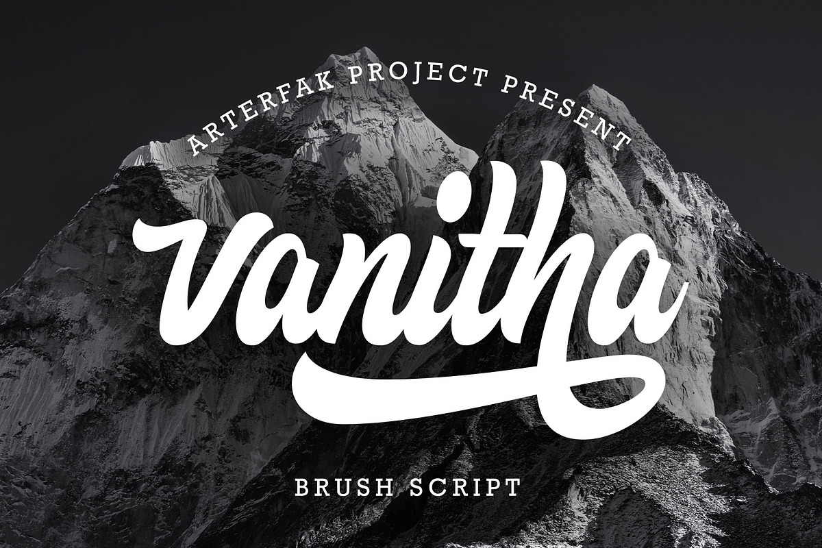 Vanitha, a Script Font by Arterfak Project (Photo 1 of 10)