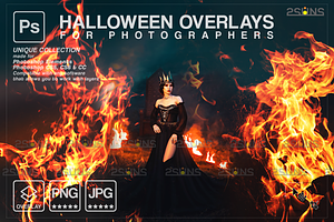 Fire Halloween Photoshop overlay