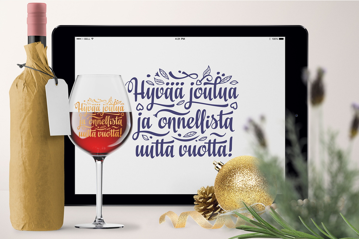 Finnish Christmas svg Finland Hyvaa, an Object Graphic by Zoya Miller (Photo 6 of 9)