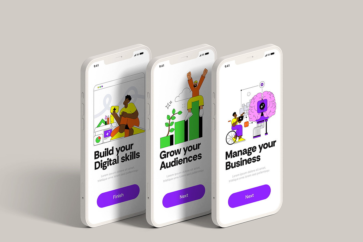 NEXUS - Premium Fintech Illustration, an Illustration by Creative Graphics (Photo 7 of 8)