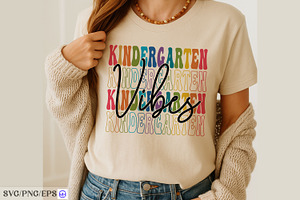 Kindergarten Vibes SVG Back to, a Graphic by mh_arif