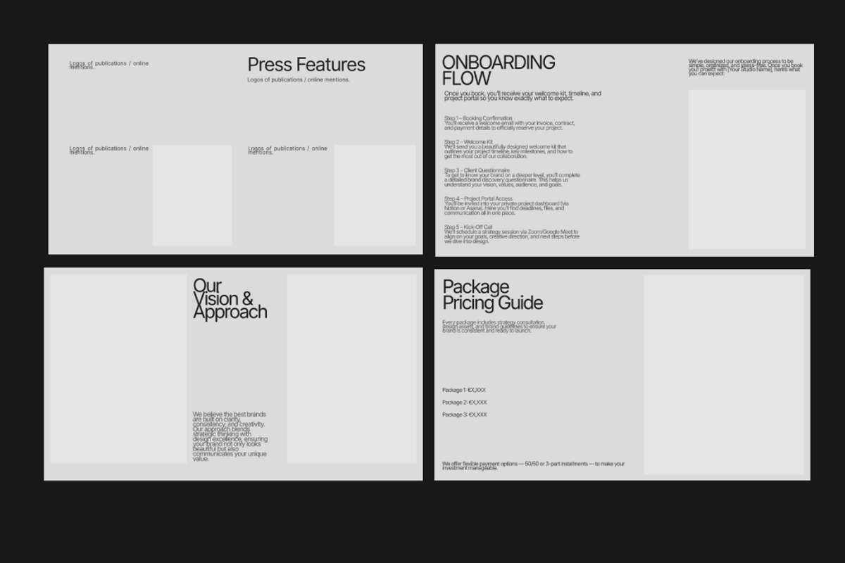 Client Journey Document Template, a Presentation Template by Atelier Contour (Photo 2 of 6)