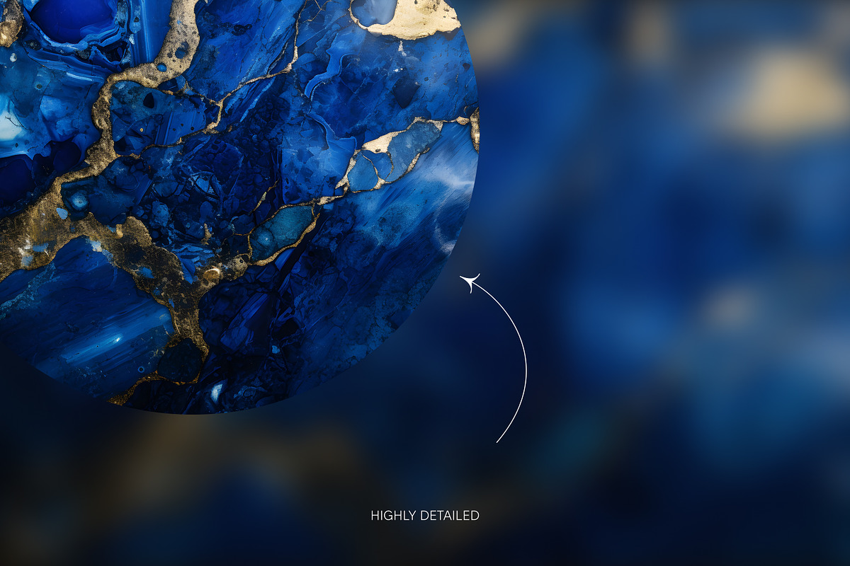 Lapis Lazuli gemstone wallpaper pack, a Wallpaper Graphic by existacial (Photo 3 of 4)